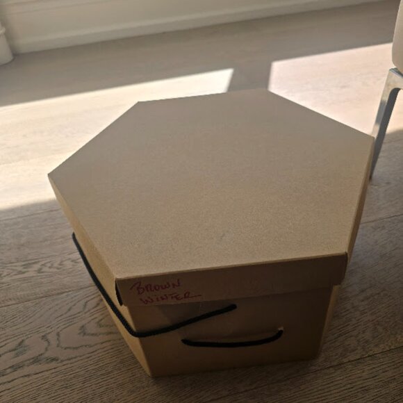 Brown Winter Hat With Brown Bow on Back - Picture 4 of 4